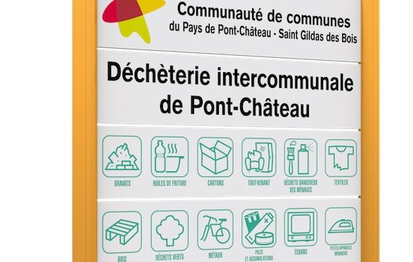 Classic Double-Mast Road Sign