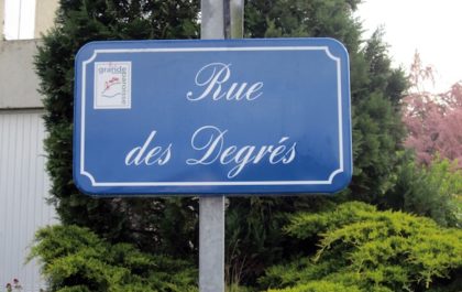 Lacroix City aluminium street sign