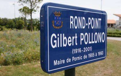 Lacroix City aluminium street placard