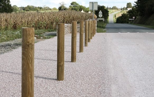 Round Wooden Bollard