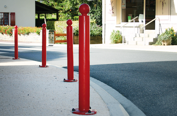 Potelet à mémoire de forme rouge Liberty